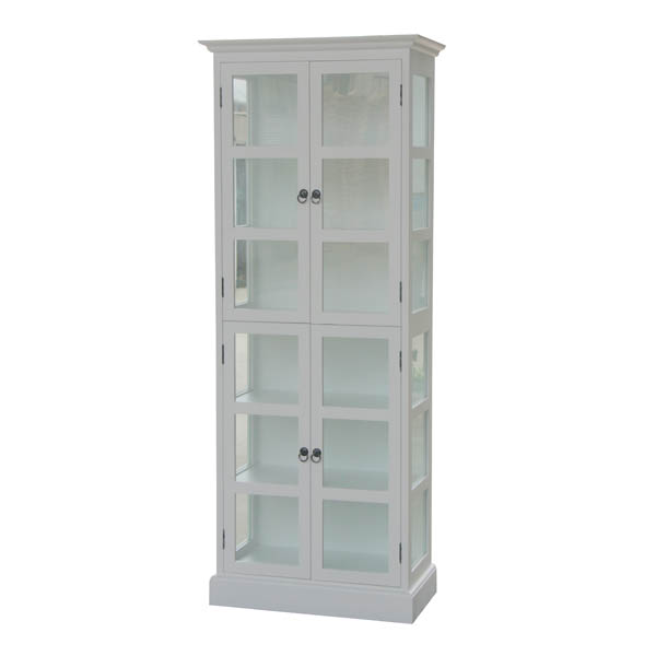 white display cabinet
